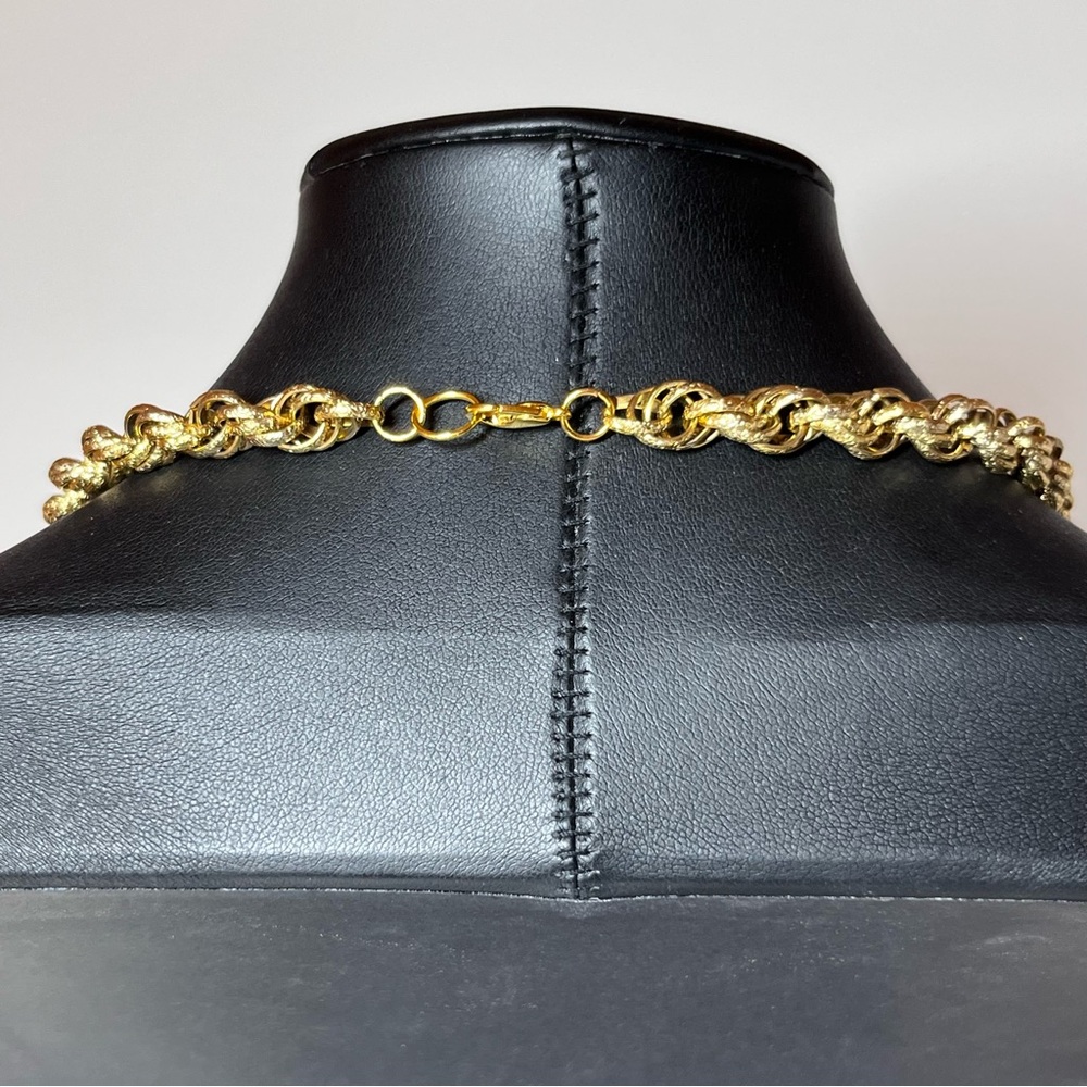 Vintage Artisan Golden Charm Necklace - Picture 5 of 8